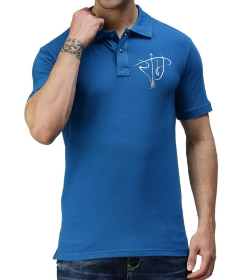 Shri Ram Embroidered Polo T shirt